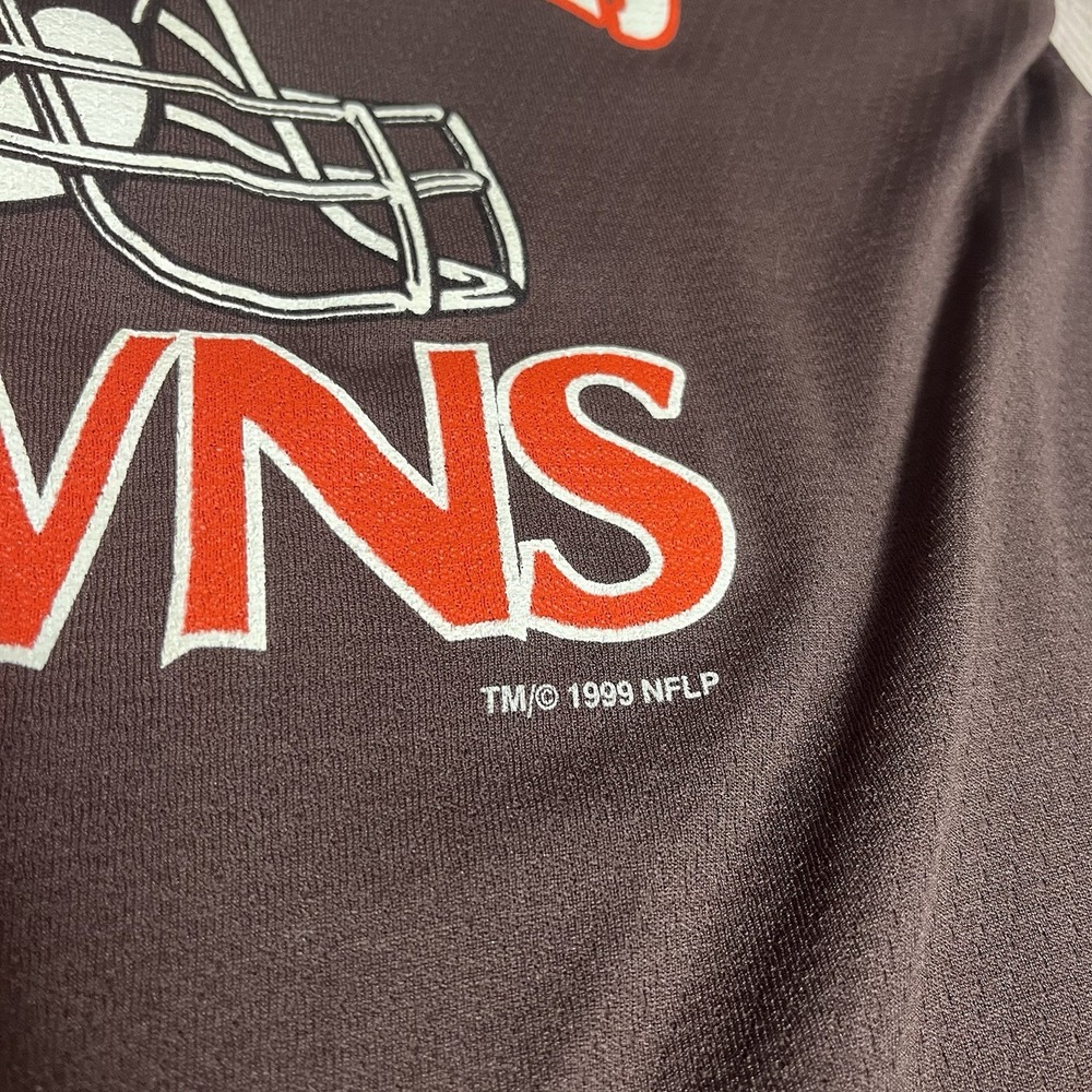 Cleveland Browns Jersey Men's Large Brown 90s 1999 NFL football Deadstock - Picture 3 of 9